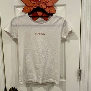 MANGO PLAIN WHITE SHIRT